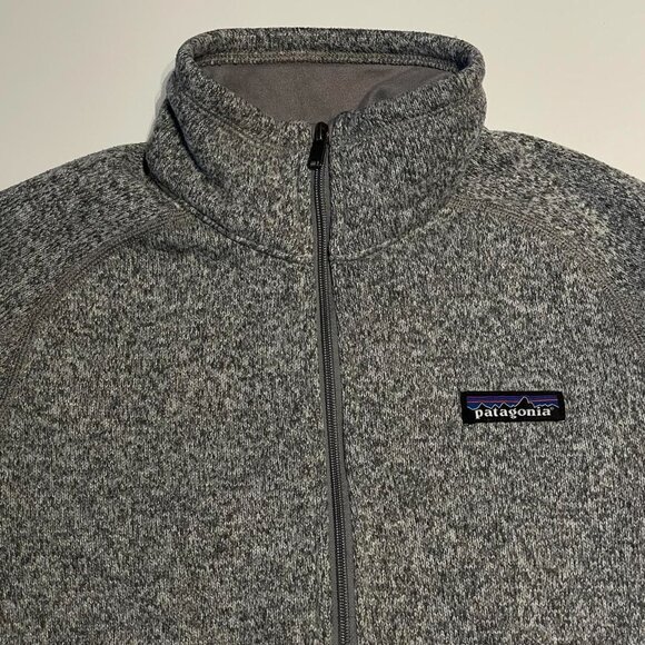Patagonia Quarter Zip Up Jacket Grey Fleece Sweater Womens Small - Picture 4 of 6